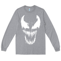 Heather Grey venom classic Long Sleeve Tee - DesigneFamous