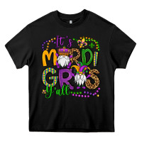 Black it's mardi gras y'all gnomes Heavy Core Tee - OliviaCreatesArt