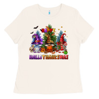Bone happy hallothanksmas Ladies Tee - FaDigitalArtStudio