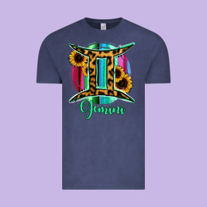 Gemini Vintage Tee Designed By Ranaportraitstore