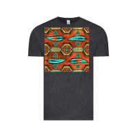 Vintage Black native american aztec seamless pattern 2 Vintage Tee - BundleAndBundleShop