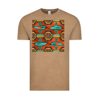 Vintage Coffee native american aztec seamless pattern 2 Vintage Tee - BundleAndBundleShop