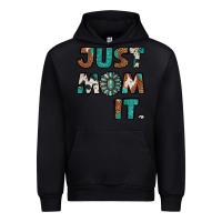 Black just mom it cowhide turquoise Urban Hoodie - Jasminsmagicworld