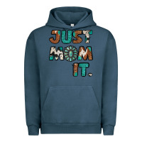 Pigment Midnight Navy just mom it cowhide turquoise Urban Hoodie - Jasminsmagicworld