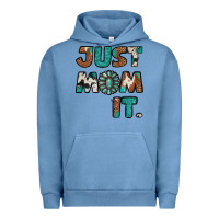 Pigment Pebble Blue just mom it cowhide turquoise Urban Hoodie - Jasminsmagicworld