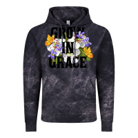 Cloud Black Grow In Grace Vintage Hoodie - LillyAllenDesigns