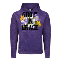 Cloud Purple Grow In Grace Vintage Hoodie - LillyAllenDesigns