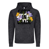 Vintage Black Grow In Grace Vintage Hoodie - LillyAllenDesigns