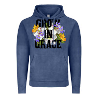 Vintage Denim Grow In Grace Vintage Hoodie - LillyAllenDesigns