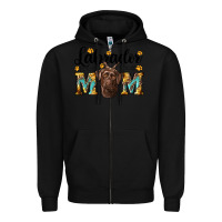 Black western labrador mom Zipper Hoodie - RanaPortraitStore