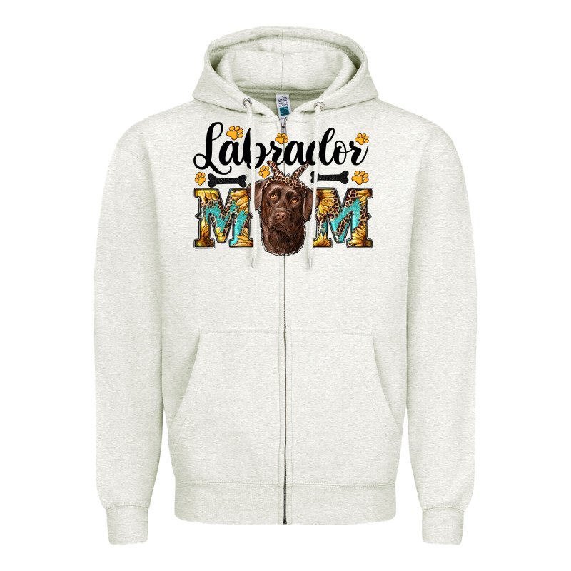 Western Labrador Mom Zipper Hoodie by RanaPortraitStore | Teevron