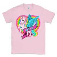 Bubblegum Pink pride lgbtq unicorn Classic Tee - OliviaCreatesArt