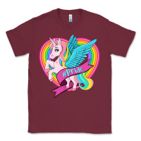 Burgundy pride lgbtq unicorn Classic Tee - OliviaCreatesArt