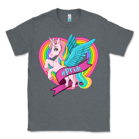 Charcoal Heather pride lgbtq unicorn Classic Tee - OliviaCreatesArt