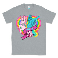 Heather Grey pride lgbtq unicorn Classic Tee - OliviaCreatesArt
