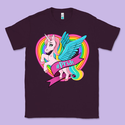 Pride Lgbtq Unicorn Classic Tee Designed By Oliviacreatesart