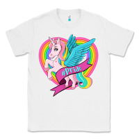White pride lgbtq unicorn Classic Tee - OliviaCreatesArt