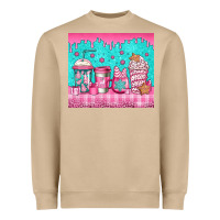 Mushroom pink christmas coffee Heavyweight Sweatshirt - Jasminsmagicworld