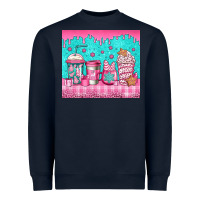 Navy pink christmas coffee Heavyweight Sweatshirt - Jasminsmagicworld