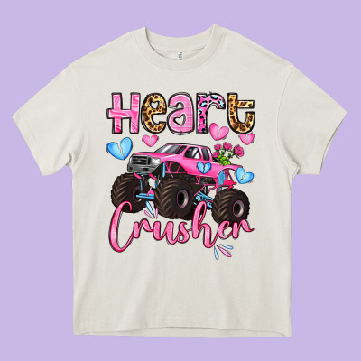 Heart Crusher Olivia Heavy Core Tee Designed By Oliviacreatesart