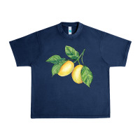 Navy lemons Urban Heavy Tee - BundleAndBundleShop