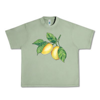 Oil Green lemons Urban Heavy Tee - BundleAndBundleShop
