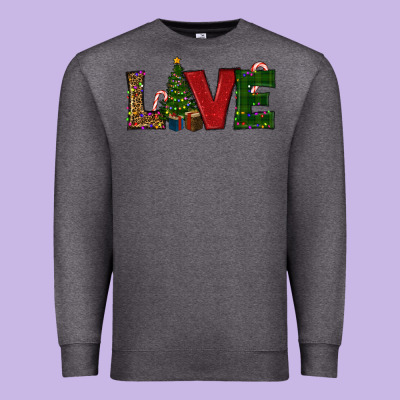 Christmas Tree Love Premium Sweatshirt Designed By Ranaportraitstore