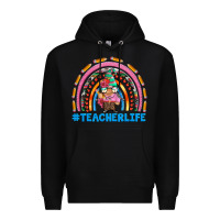 Black teacherlife and teacher gnome rainbow Premium Hoodie - Artiststas