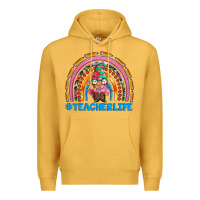 Mustard teacherlife and teacher gnome rainbow Premium Hoodie - Artiststas