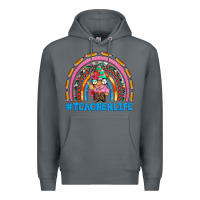 Rock teacherlife and teacher gnome rainbow Premium Hoodie - Artiststas