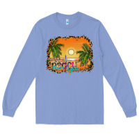 Colony Blue beach vibes Long Sleeve Tee - CowhideDigitalArt
