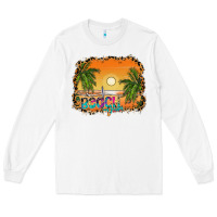 White beach vibes Long Sleeve Tee - CowhideDigitalArt