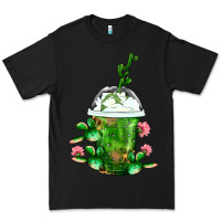 Black Western Cactus Cold Frappe Premium Tee - FaDigitalArtStudio