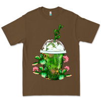 Cacao Western Cactus Cold Frappe Premium Tee - FaDigitalArtStudio