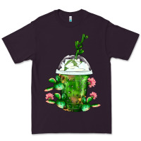Plum Western Cactus Cold Frappe Premium Tee - FaDigitalArtStudio