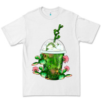 White Western Cactus Cold Frappe Premium Tee - FaDigitalArtStudio