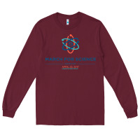 Burgundy march for science astronaut Long Sleeve Tee - DesigneFamous