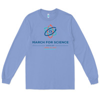 Colony Blue march for science astronaut Long Sleeve Tee - DesigneFamous
