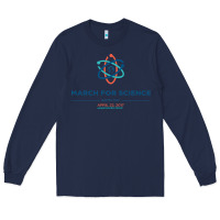 Navy march for science astronaut Long Sleeve Tee - DesigneFamous