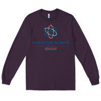 Plum march for science astronaut Long Sleeve Tee - DesigneFamous