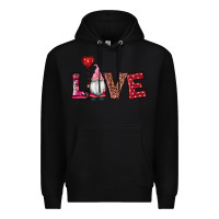 Black valentine's day gnomes love Premium Hoodie - RanaPortraitStore
