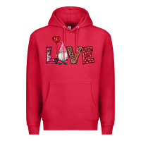 Cardinal valentine's day gnomes love Premium Hoodie - RanaPortraitStore