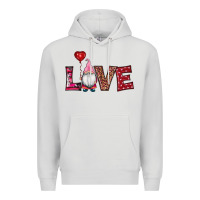 Dove Grey valentine's day gnomes love Premium Hoodie - RanaPortraitStore