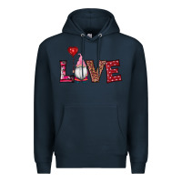 Navy valentine's day gnomes love Premium Hoodie - RanaPortraitStore