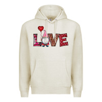 Oatmeal Heather valentine's day gnomes love Premium Hoodie - RanaPortraitStore