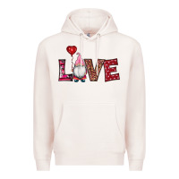 Pale Pink valentine's day gnomes love Premium Hoodie - RanaPortraitStore