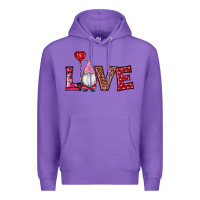 Purple valentine's day gnomes love Premium Hoodie - RanaPortraitStore