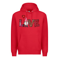 Red valentine's day gnomes love Premium Hoodie - RanaPortraitStore