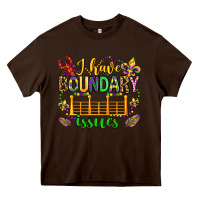Chocolate Brown ı have boundary issues mardi gras olivia Heavy Core Tee - OliviaCreatesArt