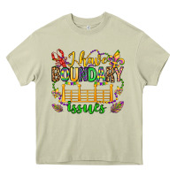 Mossy ı have boundary issues mardi gras olivia Heavy Core Tee - OliviaCreatesArt